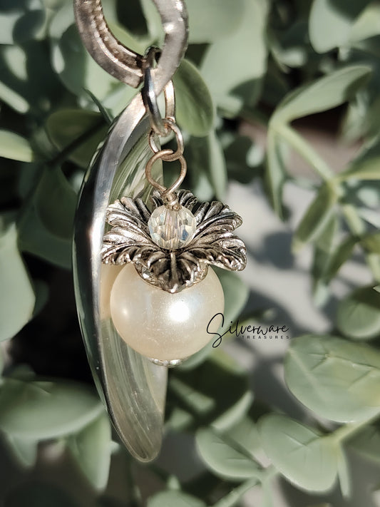 Rosalie 1938 Silverplated Spoon Bowl with Floral charm