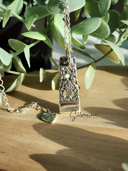 Coronation 1936 Silverplated pendant necklace