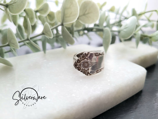 1950's silverplated Starlight ring