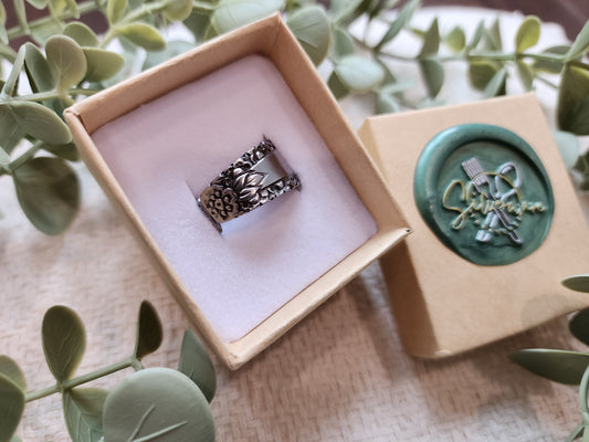 1950's MCM Stainless Misty Morn ring