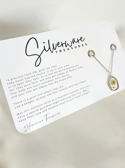 Pregnancy Loss Memorial Necklace with Poem