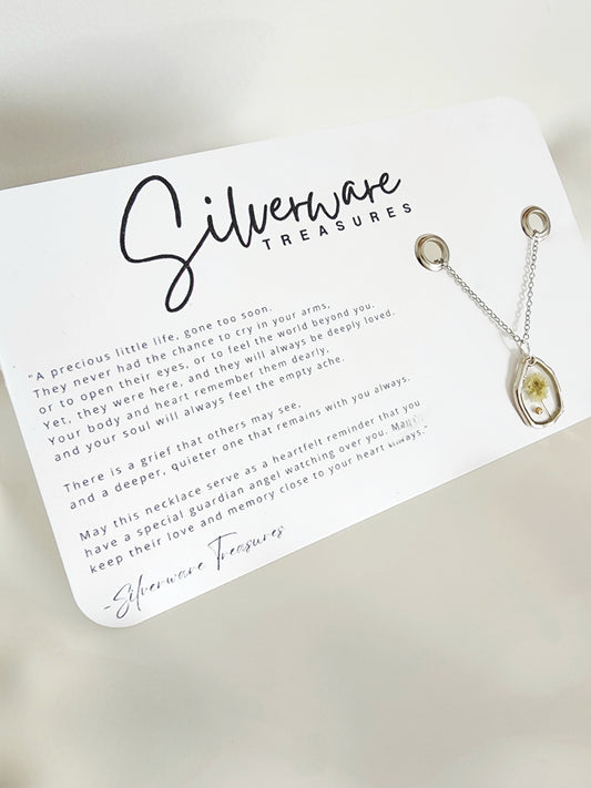 Pregnancy Loss Memorial Necklace with Poem