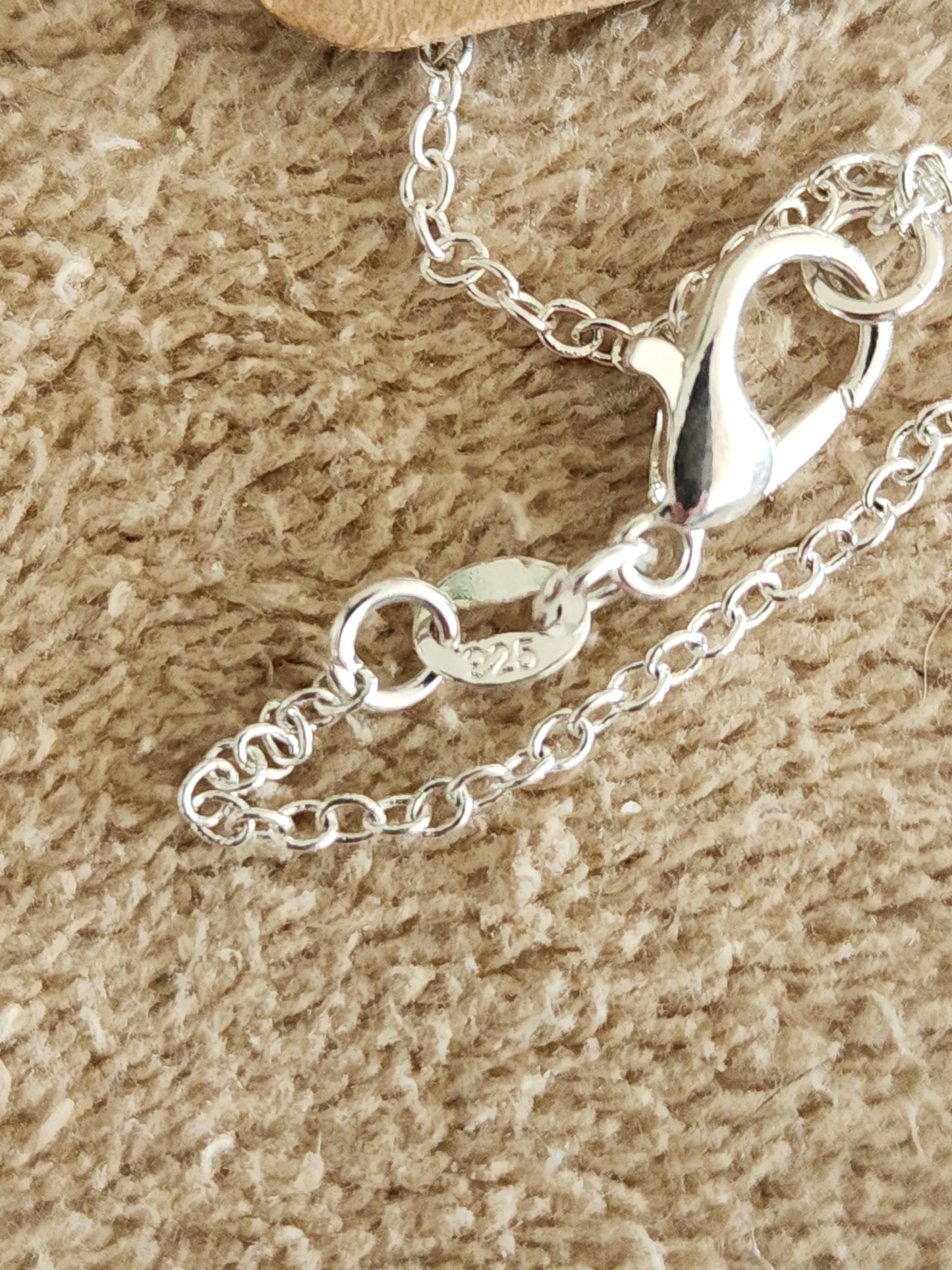 Coronation 1936 Silverplate Heart with bead charm