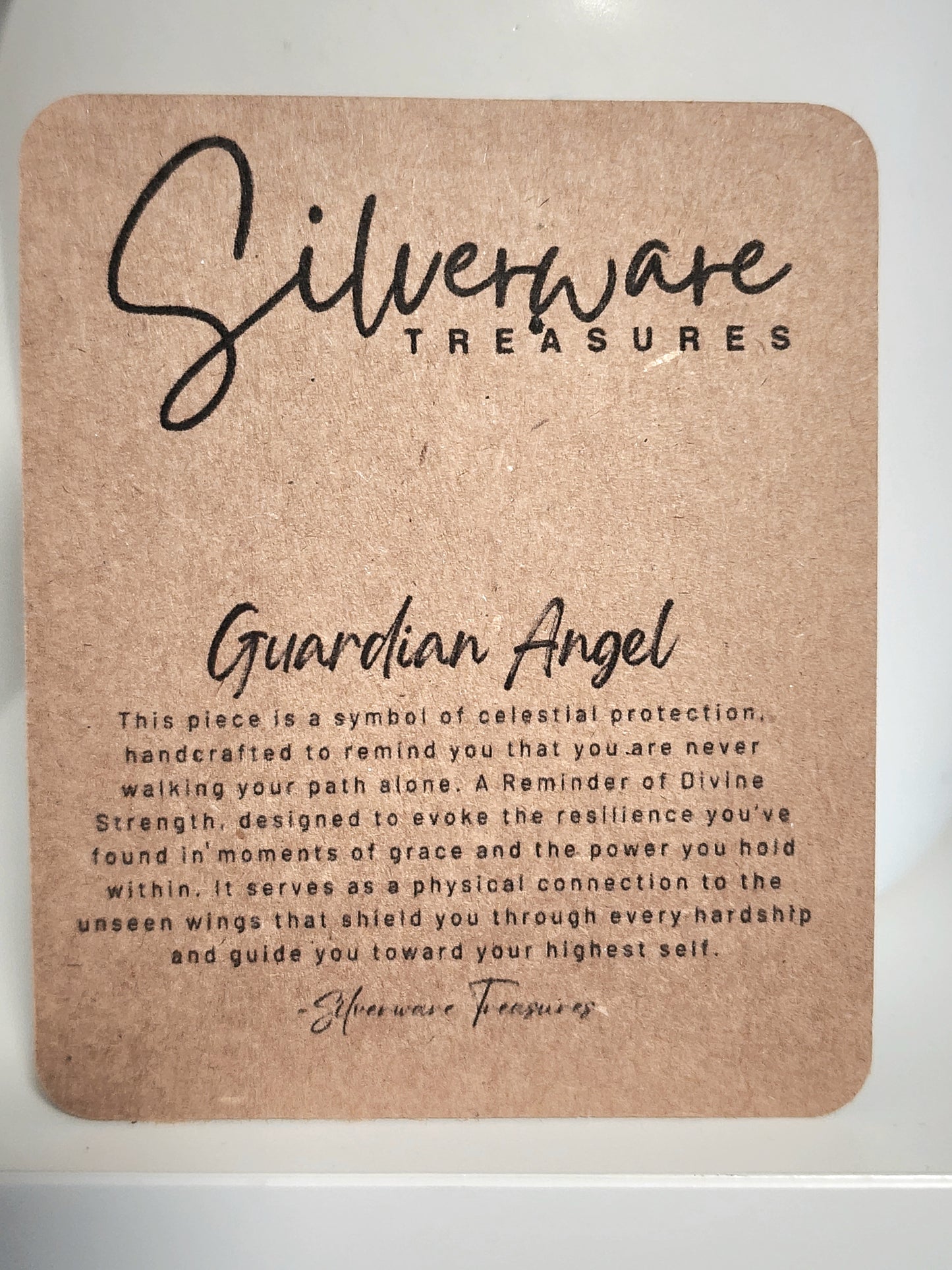 Guardian Angel Vintage/Antique Pendant With Poem