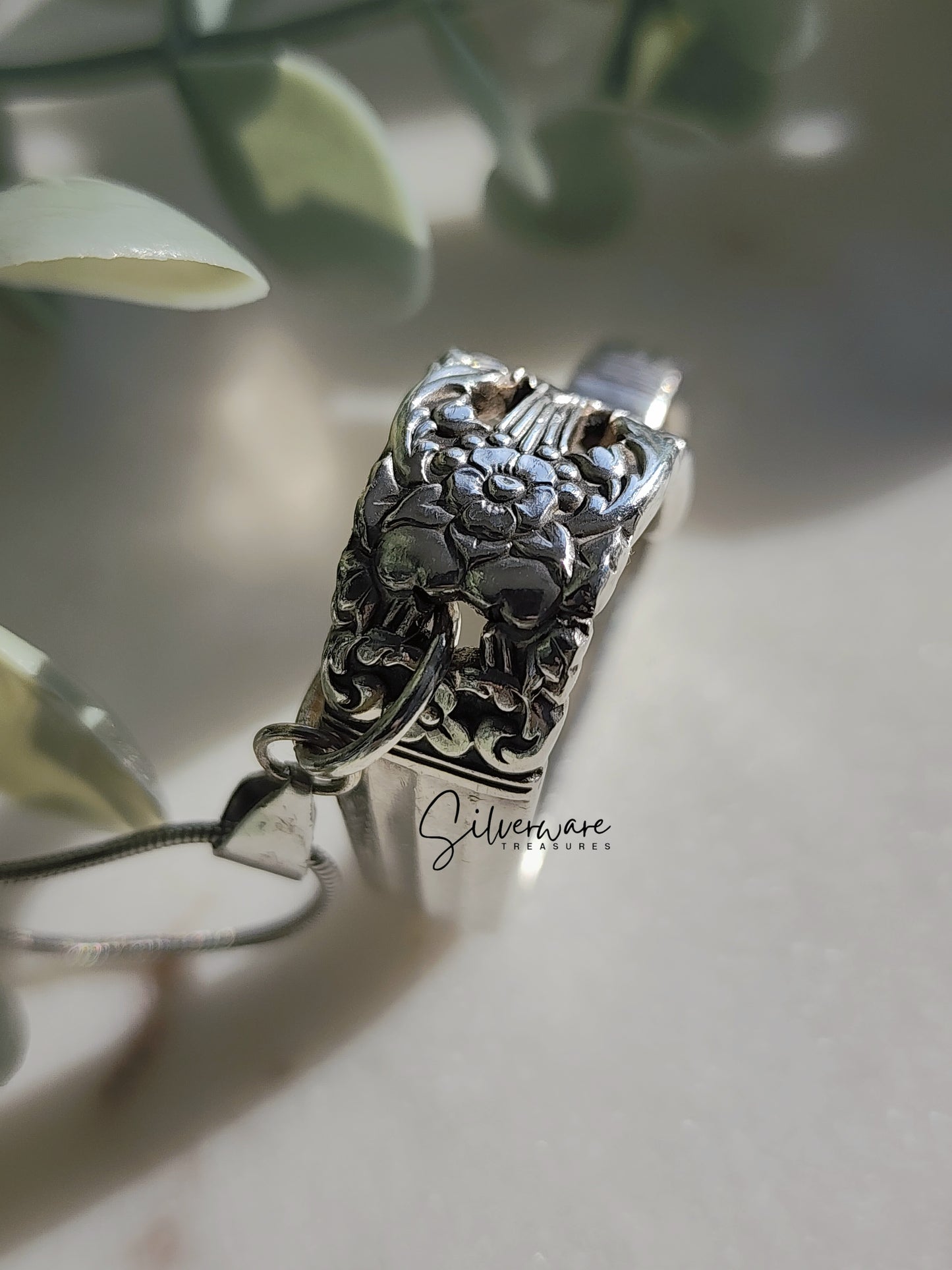 Coronation 1936 Silverplated heart (smaller size)