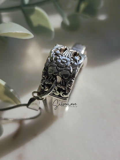 Coronation 1936 Silverplated heart (smaller size)
