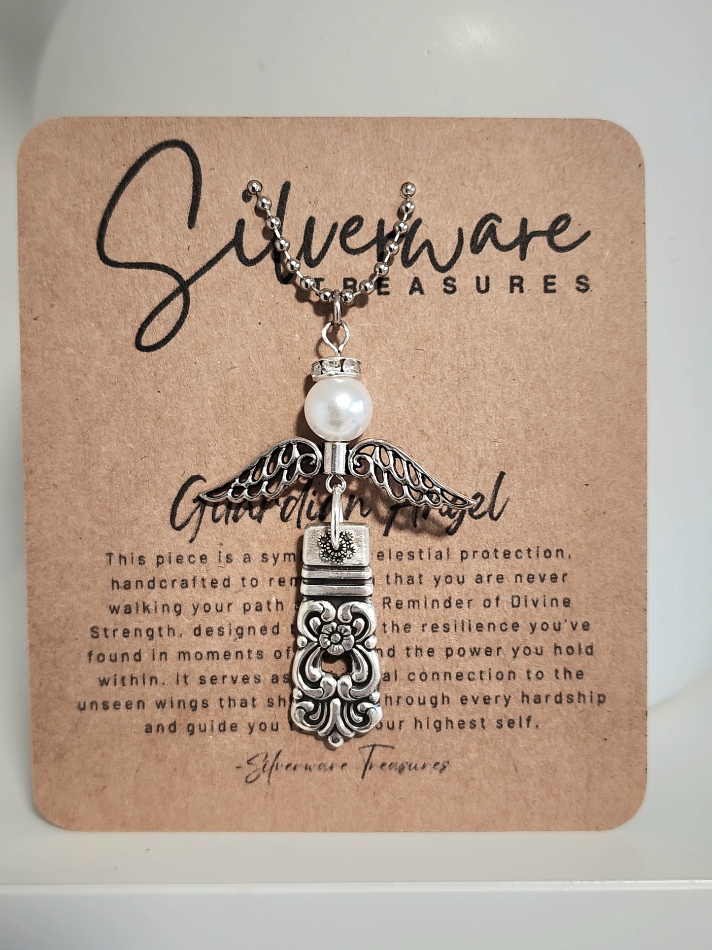 Guardian Angel Vintage/Antique Pendant With Poem
