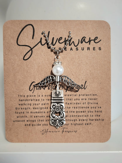Guardian Angel Vintage/Antique Pendant With Poem