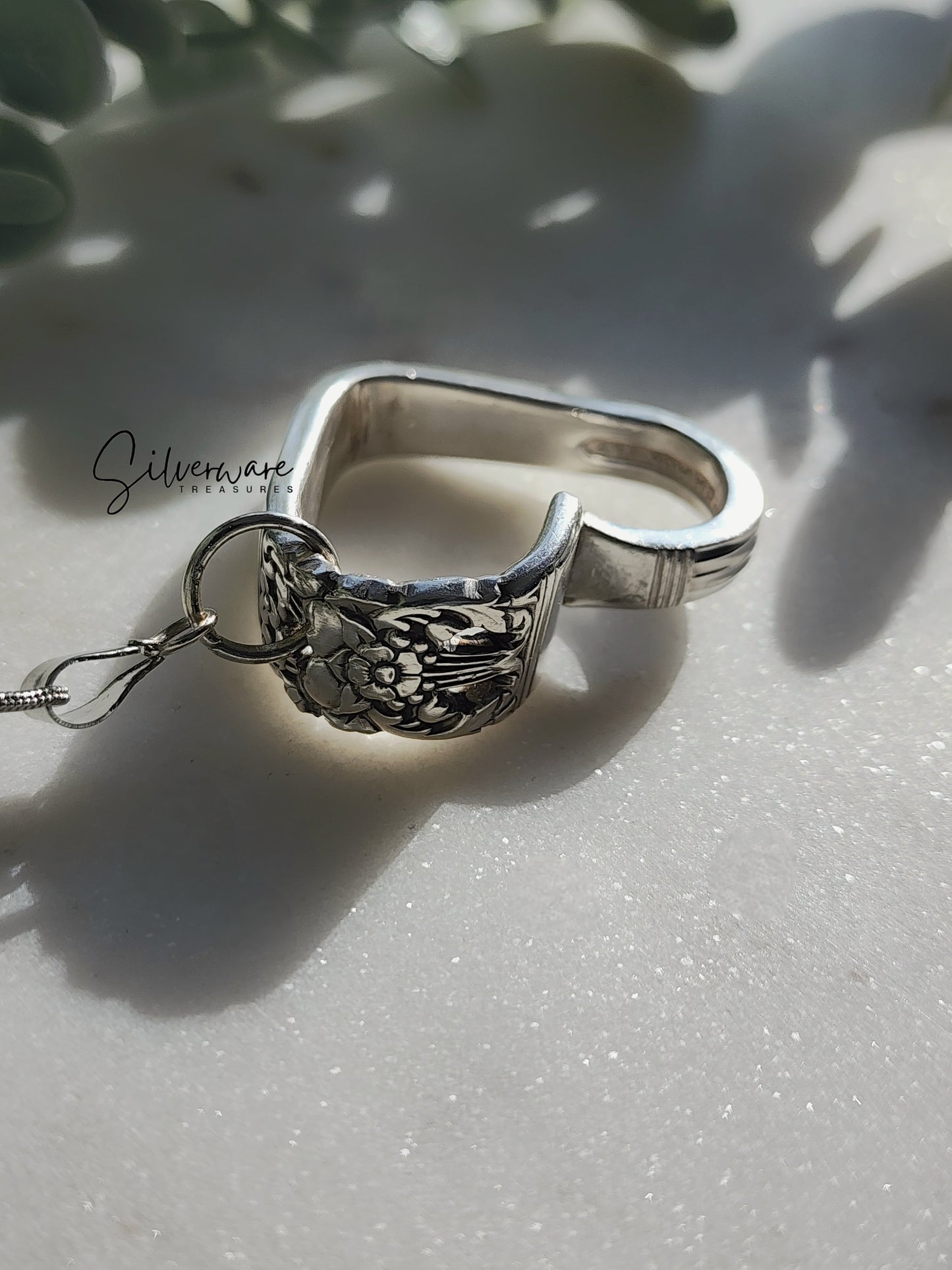 Coronation 1936 Silverplated heart (smaller size)