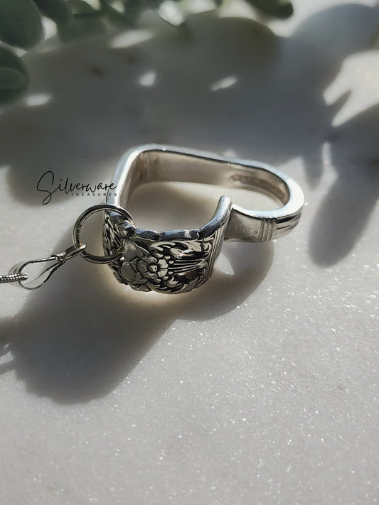 Coronation 1936 Silverplated heart (smaller size)